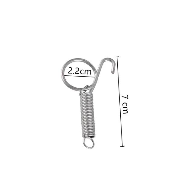 5 Pcs Cage Door Spring Hooks 5/7/8.2/11.3cm Metal Snap Hook Tension Spring Suitable For Poultry Cage Door Chicken Hamster Cage