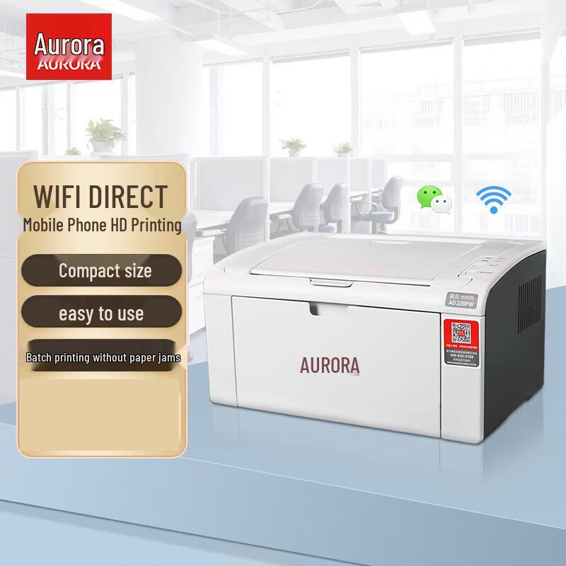 

AURORA AD227 Wireless A4 Black and White Laser MFP