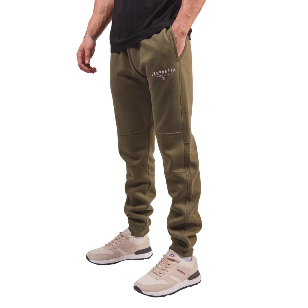 Lambretta Mens Logo Slim Leg Jogging Bottoms