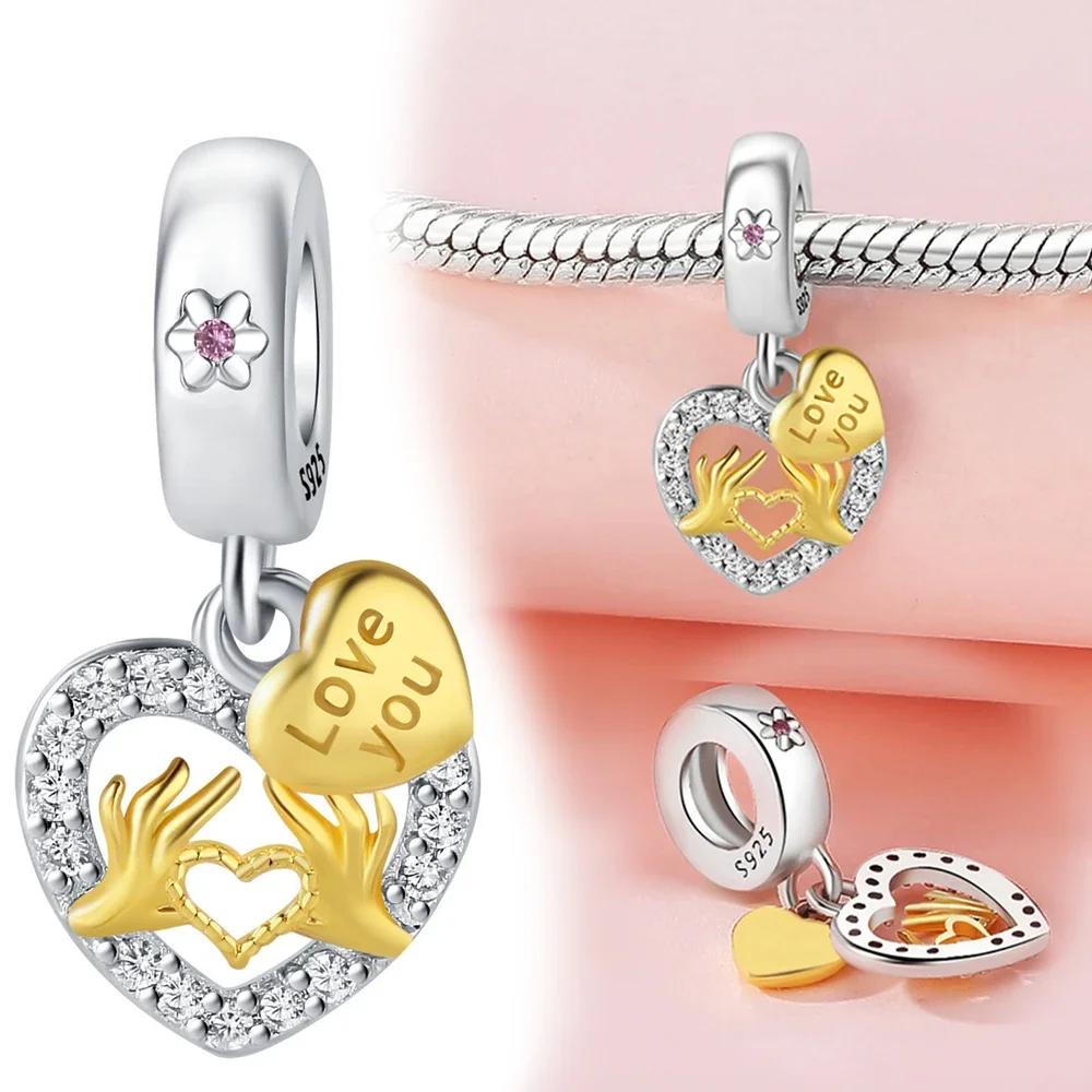 Kopparröd Kärlek Guld Kuvert Post Hänge Passar Original Damarmband Gör-det-själv Fint Smyckestillverkning Gåva