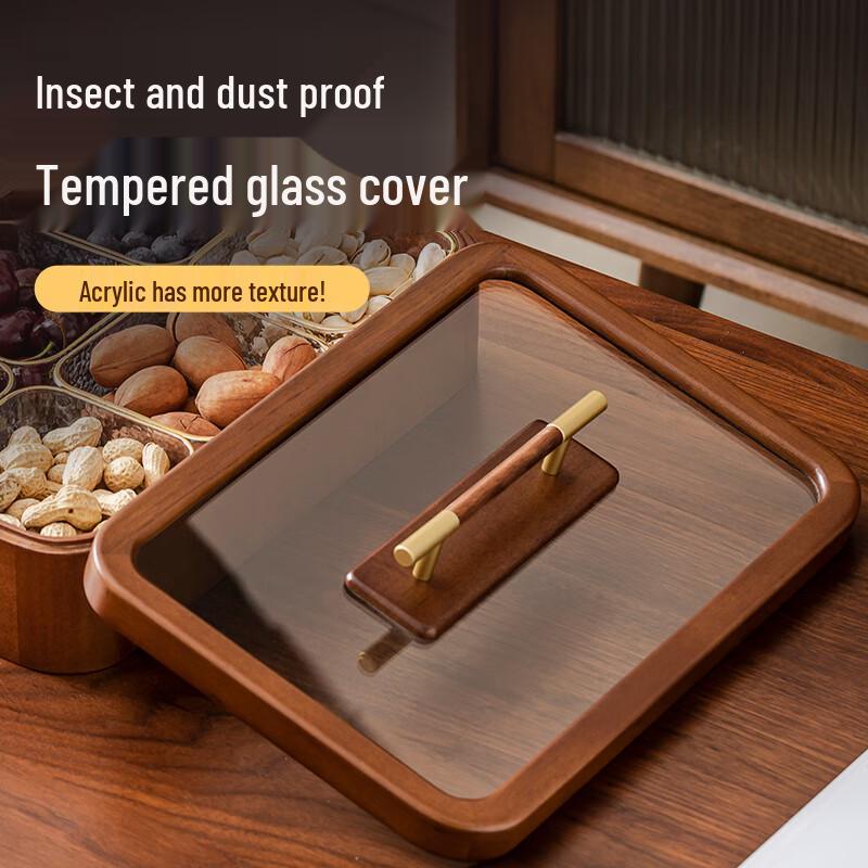 Naijiang Wooden Multi-Compartment Snack Plate