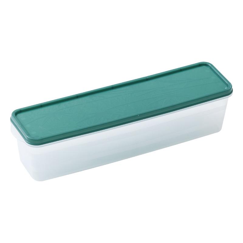 Rectangular Transparent Noodle Storage Box - Fresh-Keeping Kitchen Container for Japanese Food or Ice Cream.