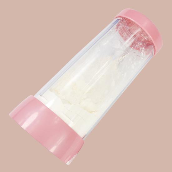 Flour Sieve Uniform Mesh Safe Baking Tool Handheld Rotating Transparent Sugar Shaker Dispenser for Home