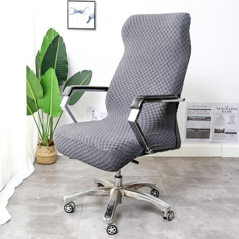 Чехол для офисного кресла с ромбовидным узором - утолщенный жаккард, однотонный, полная декоративная защита для домашних или офисных кресел. Medium armrest cover вино красного