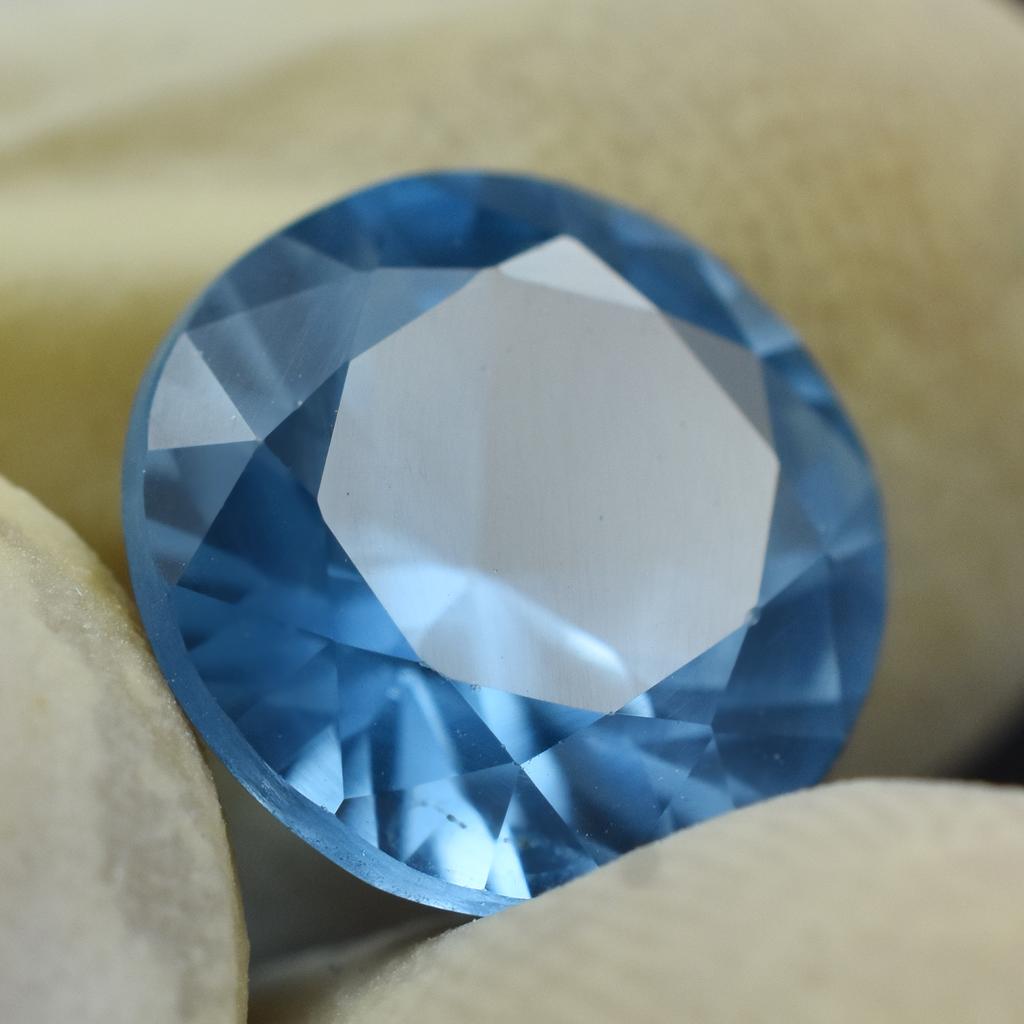 Natural Blue Sapphire Loose Gemstone 4.55 Ct Round Cut Premium Quality September Birthday Birthstone