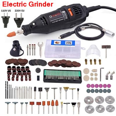 Electric Mini Drill Rotary Grinder Diy Drill Polishing With 6/130Pcs Accessories