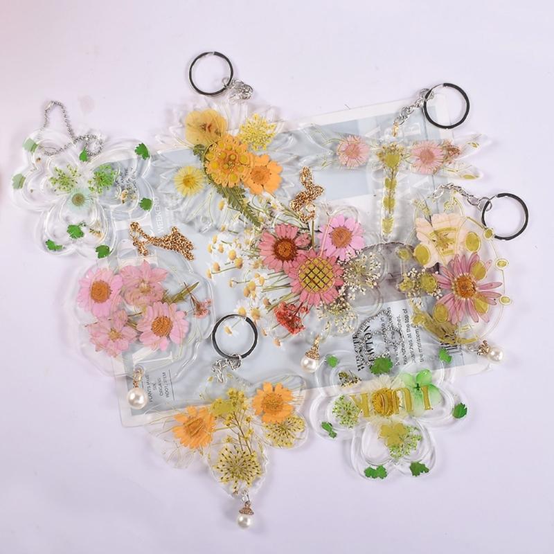 Resin Jewelry Molds Keychain Resin Molds Flower/Animal Silicone Molds for Resin Casting Pendants,Keychains,Earrings