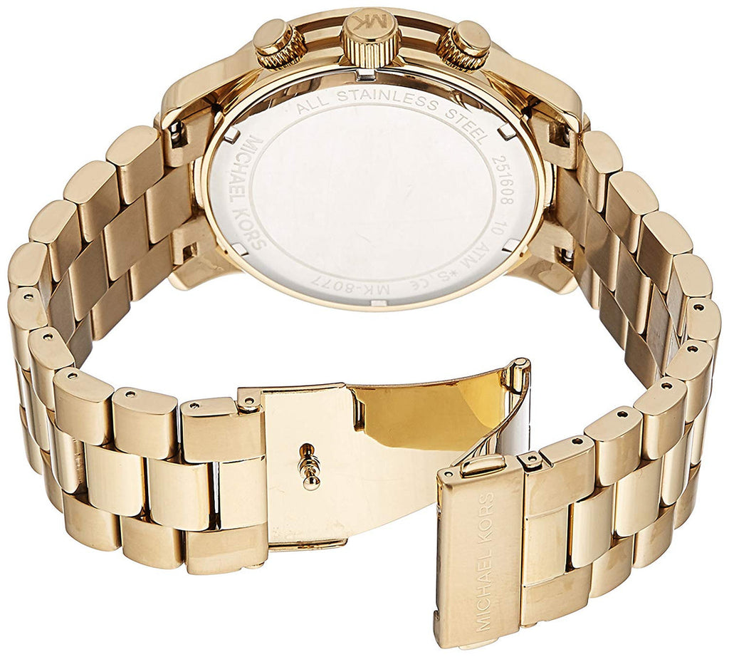 Michael Kors Orologio da Donna Slim Runway in Acciaio Inossidabile Color Oro Rosa MK8077
