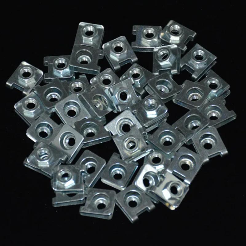 Car Metal Clips U-Type Fastener Screw Bases Auto Bumper Fender Trim Panel Fastener Anti-rust Protection Clip Screw Buckle