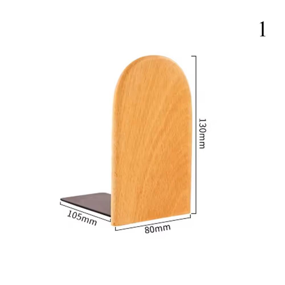 Book Organizer Simplistic Wood Book Ends Nature Book Holder Natural Wooden Bookends For Student Use Desk Organizer Office