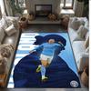 Tappeto in Flanella Stampato Erling Haaland Antiscivolo Morbido Poliestere Tappeto per Pavimento Tappetino Decorativo da Interno per Camera da Letto Soggiorno Divano
