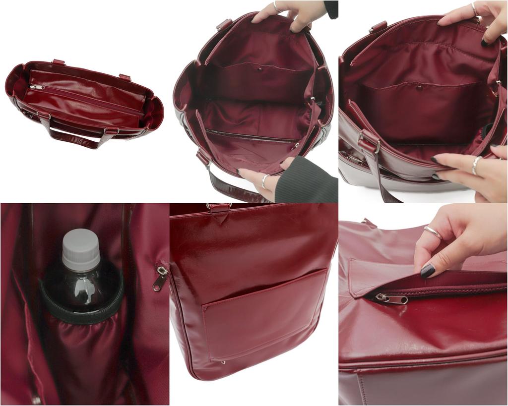 WEGO Große Ita Tote Dekorative Größe Schwarz Damen Tasche, Tasche, Tasche, F,