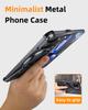 Eary Z Frame Case for Google Pixel 9 10 Pro Fold Minimalist Metal Phone Case With Magnetic 360°Rotatable Stand Shockproof Cover
