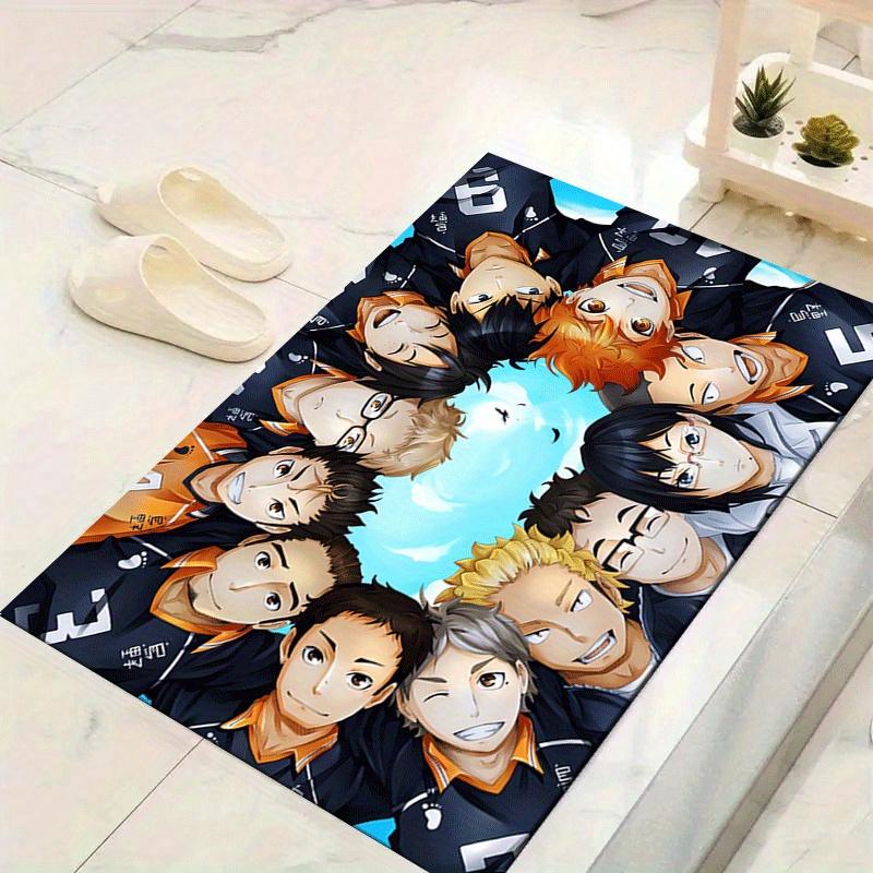 1pc Haikyu!! Pattern Area Rug, Anti slip Non Shedding Stain Resistant Carpet