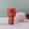 Silicone Candle Mold for Girls Flower Girl Scented Candle Mold Gypsum Aromatherapys Figurine Resin Molds Home Ornament