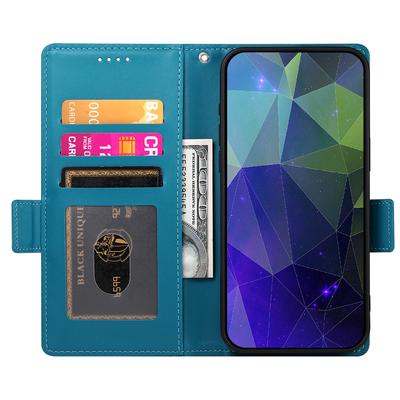 DF-010 Pouzdro pro Samsung Galaxy A35 5G Kožený kryt na telefon s bočními magnetickými sponami