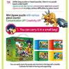 Dinosaur Mecard Mini Box Puzzle, 104 piese Jigsaw Puzzle, Jocuri pentru copii, Jucării educaționale