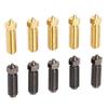 10 vnt 3D spausdintuvo purkštukų Hotend pakaitinių purkštukų rinkinys, 0,4 mm žalvaris ir grūdintas plienas, skirtas Kobra 3
