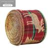 Xmas Gift Christmas Ribbon DIY Burlap Ribbon New Fabric Swirl Ribbon