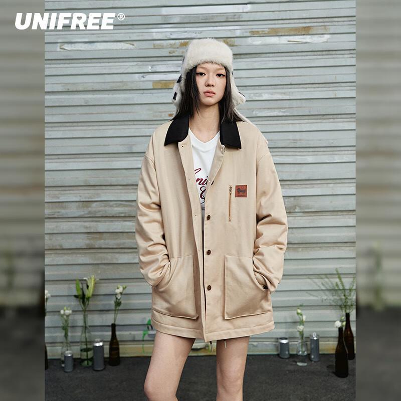 

unifree Женская стеганая куртка в стиле ретро с цветными блоками M