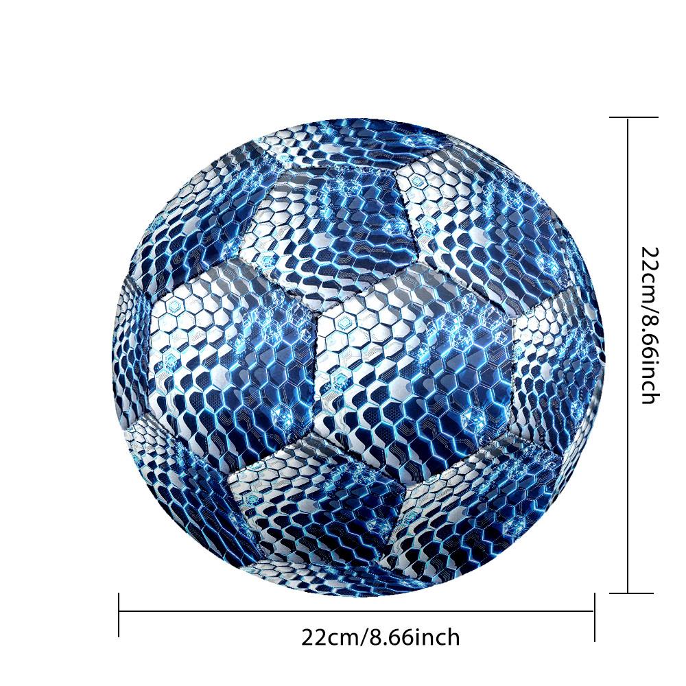 1pc Hexagonal Future Size 5 Soccer Ball Professional Match Training Football Indoor &Outdoor Sports Ball Lightweight Durable c6515