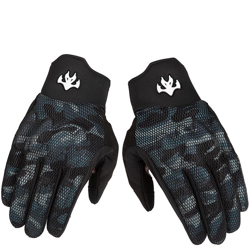 

Grid breathable anti-drop touch screen motorcycle racing riding sports gloves M