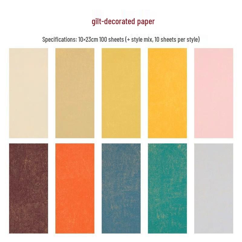 Gold-Plated Batik Xuan Paper for DIY Calligraphy Phone Cases