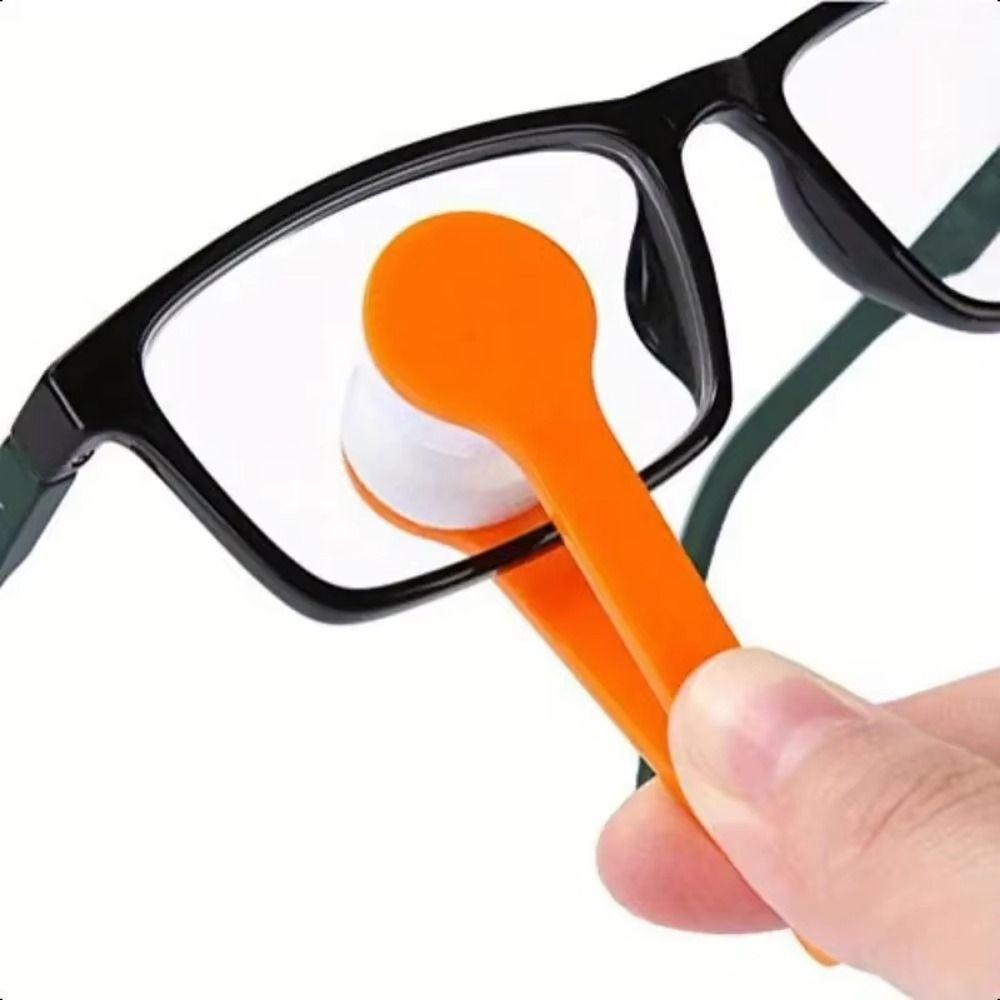 5Pcs Two-side Sun Glasses Cleaning Brush Creative Mini Glasses Cleaner Eyeglass Wiping Tool
