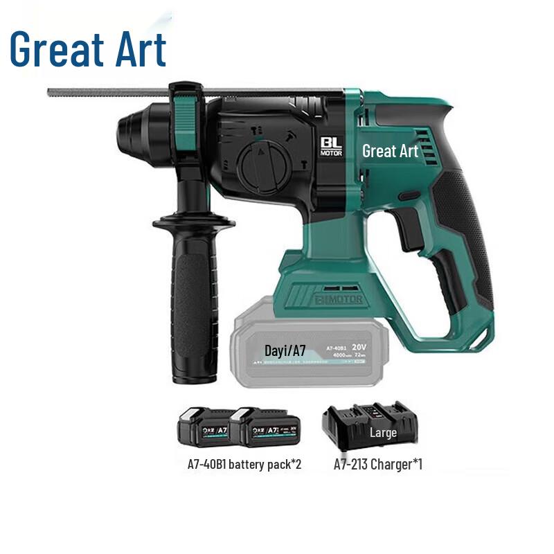 

Dayi 20V Cordless Brushless Rotary Hammer Drill CN plug (adapter included)