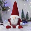 Nordic Style Faceless Santa Claus Figurine: Christmas Window Decoration Ornaments