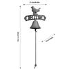 Wall Mount Bell Vintage Cast Iron Welcome Decorative Welcome Bell For Front Door Entryway Apartment Entry Wall Historic House