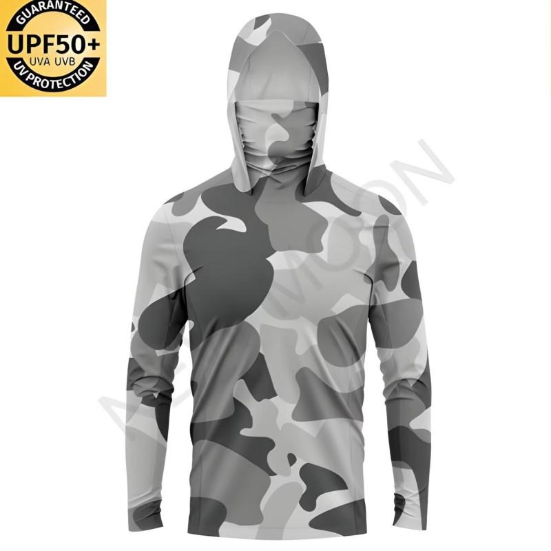 Quick-Dry UV Protection Fishing Shirt Men Women Lightweight Breathable Camo Outdoor Sunproof Top