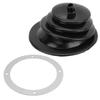 Gear Shift Handbrake Lever Boot Plate Kit Dustproof Black Rubber Round 5.250in13.3cm Universal