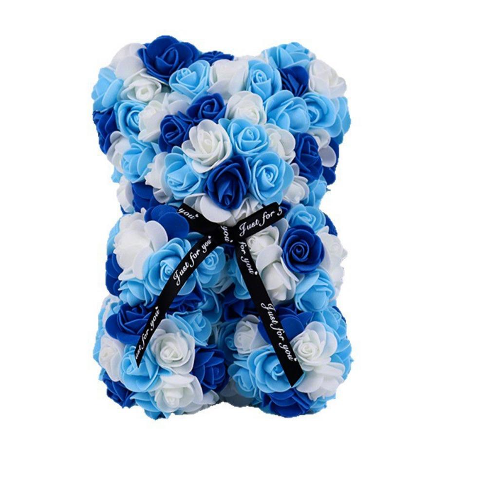 16*24cm Artificial Teddy Rose Multicolors Romantic Valentines Day Gift Girlfriend Women Anniversary Bear Flower Bear