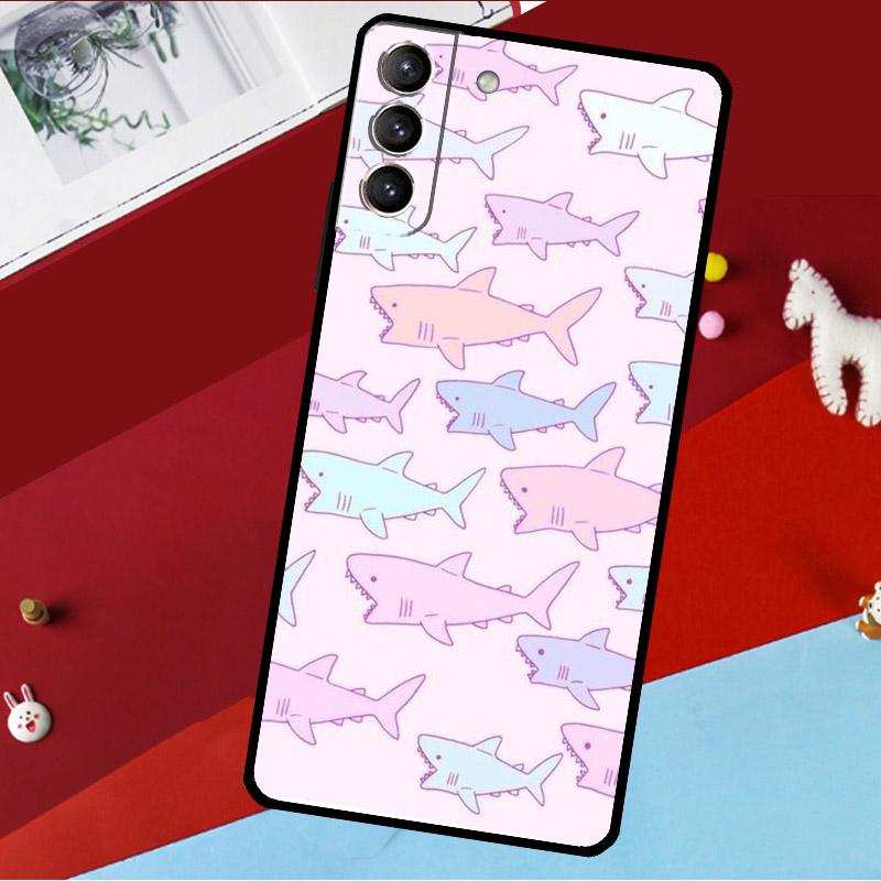 Ozean Hai Zahn Fisch Hülle Für Samsung Galaxy S26 S25 S23 S22 S20 S24 Ultra S9 S10 Plus S21 FE S25 FE Handyhülle