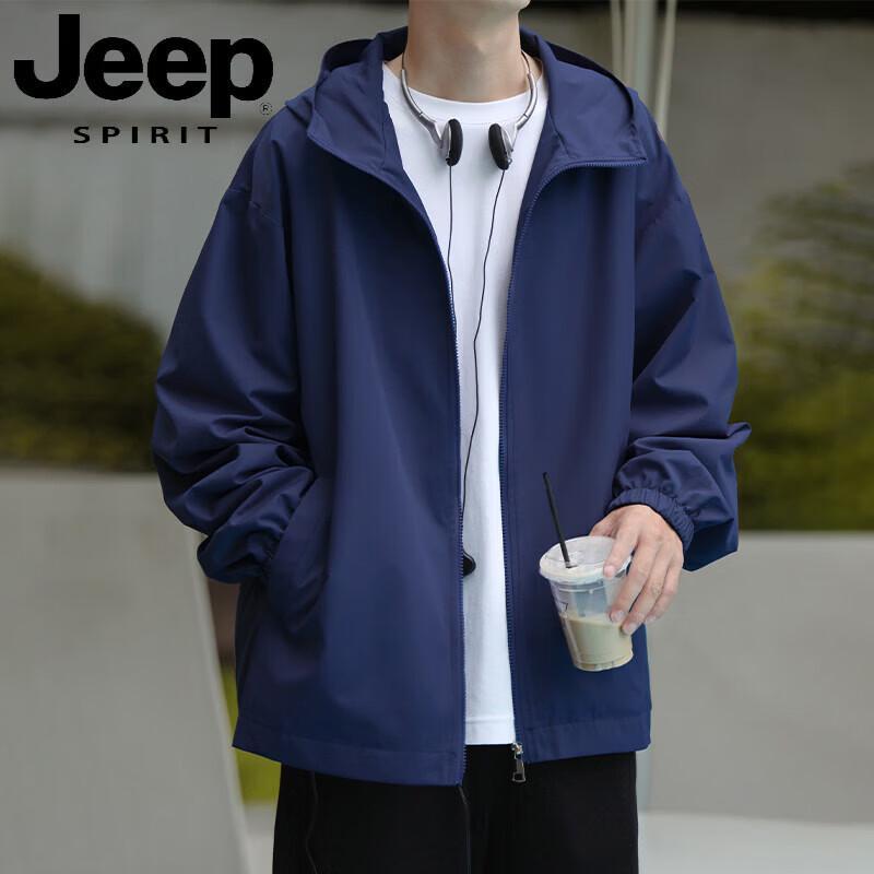 JEEP SPIRIT Men s Spring Autumn Casual Windbreaker Jacket L
