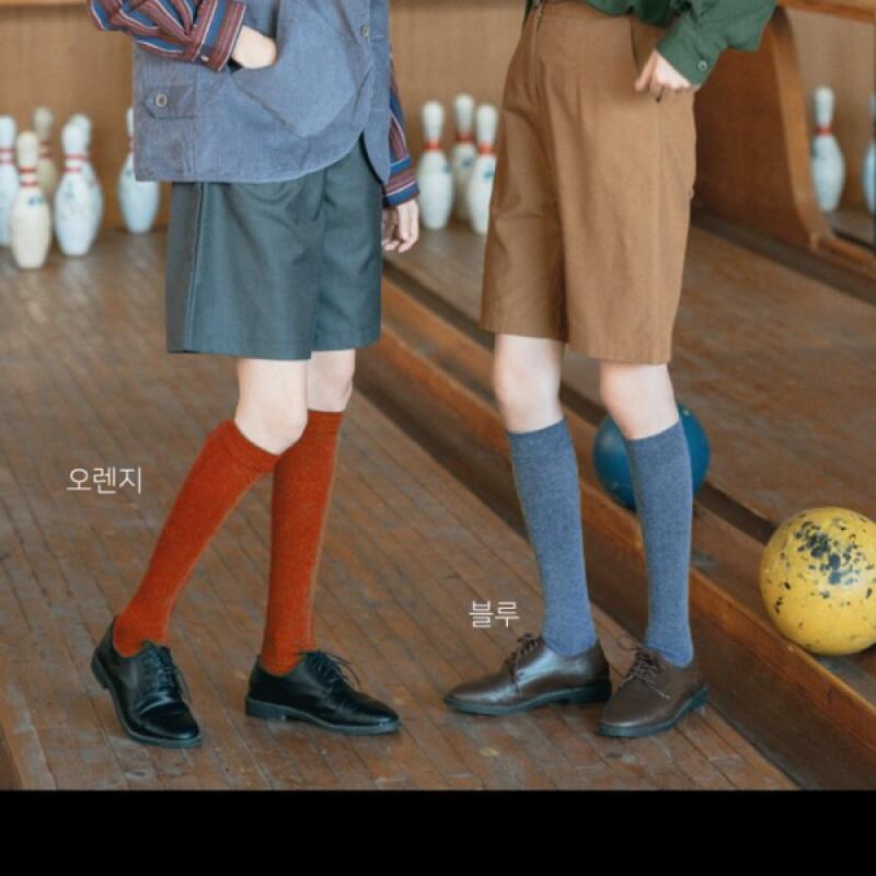 Knee socks, knee-high long socks, golf stockings, knee socks brown