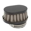 Ager 50mm Oval Power Filter Short Stainless Steel Black