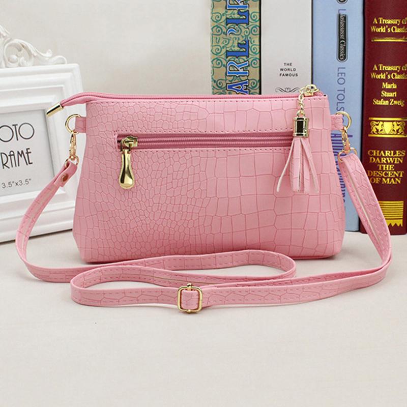 Fashion Alligator Pattern Torby listonoszki dla kobiet Torebka ze skóry PU Mała torebka na telefon Pakiet Crossbody