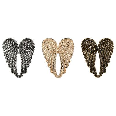 Modeaccessoires Damen Herren Hip Hop Punk Großes Herzform Flügel Engelsflügel Ring Retro Metallringe
