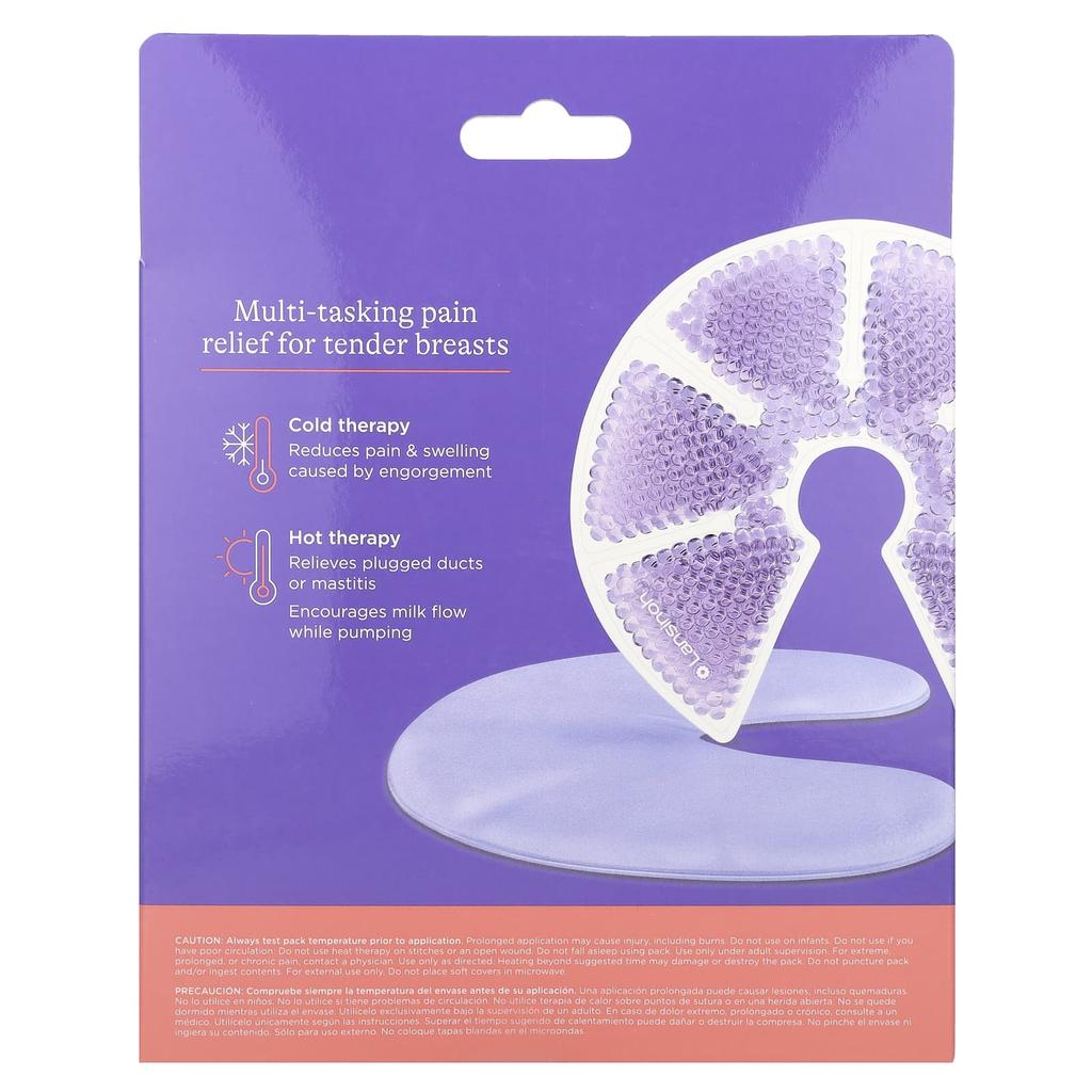 Hot & Cold Breast Therapy Pack, 2 Reusable Packs with Soft Cover