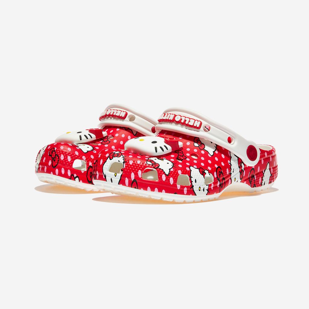 Crocs Hello Kitty Red Classic Clog Kids, CRS210576, 1010113128, Popular Korean Shoes
