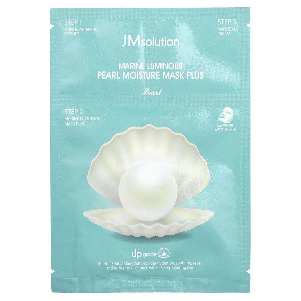 3 Step Marine Luminous Pearl Deep Moisture Beauty Mask Plus, Pearl, 1 Set