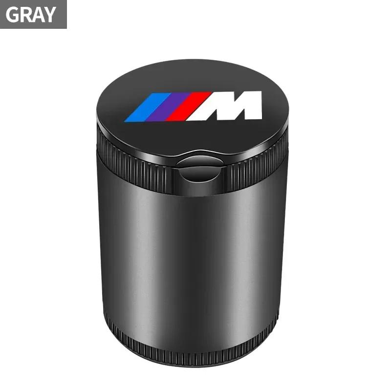 XWFVI1 Car Portable Ashtray LED Light Alloy Ash Tray Aluminum Cup For BMW 1 3 5 Series X1 X4 X5 X7 G20 G38 F20 F39 F48 E46 E60 E36 E39