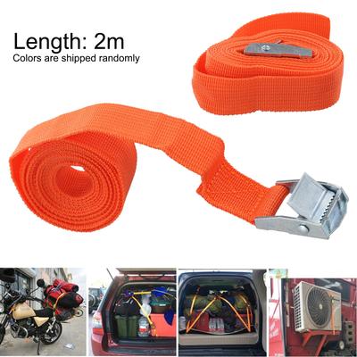 Thick Webbing Cam Tie Down Strap Cargo Luggage Bag Belt With Metal Buckle New