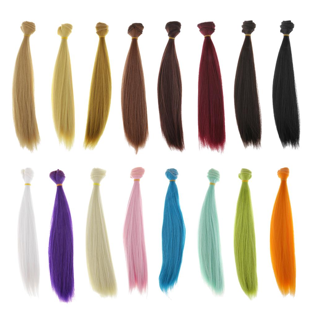 Doll Hair Bulk Wigs Synthetic Craft Hair Hairpiece for Dolls Making Supplies