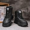 Winter Boots for Men Men's Sneakers Thick Bottom Add Velvet Soft and Comfortable Ankle Boots Non-Slip Loafers Wear-resistant New