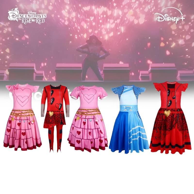 Descendants Rise The Of Red Cosplay Costume Role Play Halloween Fashion Party