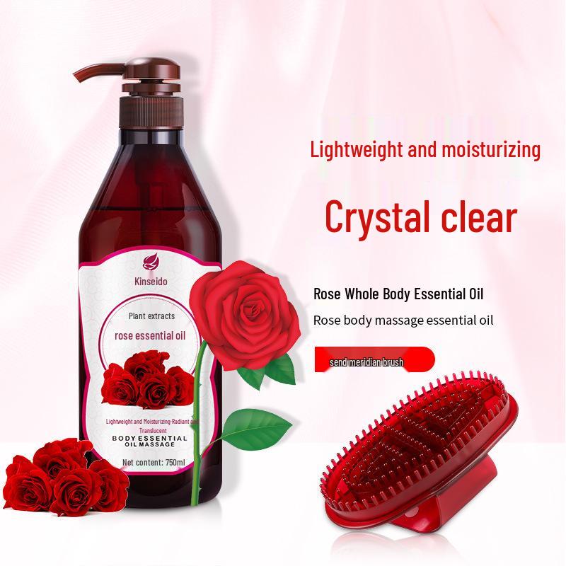 Rožių ir alyvuogių masažinis eterinis aliejus - 750 ml Naudojimui meridianų grožio salone, praturtintas senu imbieru