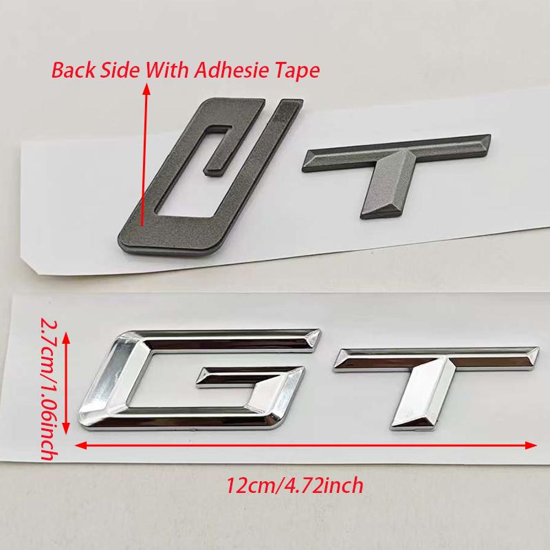 New 3D ABS Car Styling Logo GT Rear Trunk Badge Sticker Decals For BMW 3 5 6 GT Series F34 G32 Auto Tail Accessories